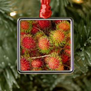 Rambutan Fruit auf dem Markt von Can Duoc Ornament Aus Metall