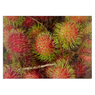 Rambutan Fruit auf dem Markt von Can Duoc Schneidebrett