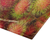 Rambutan Fruit auf dem Markt von Can Duoc Schneidebrett (Ecke)