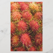 Rambutan Tropical Fruit Briefpapier (Vorderseite)
