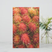 Rambutan Tropical Fruit Briefpapier (Stehend Vorderseite)