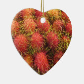 Rambutan Tropical Fruit Keramikornament (Rechts)