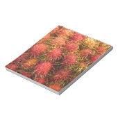 Rambutan Tropical Fruit Notizblock (Rotiert)