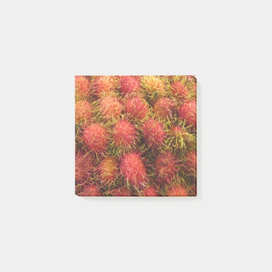 Rambutan Tropical Fruit Post-it Klebezettel (Vorderseite)