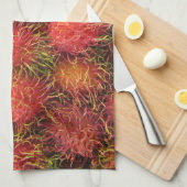 Rambutan-tropische Frucht Küchentuch (Viertel Falte)
