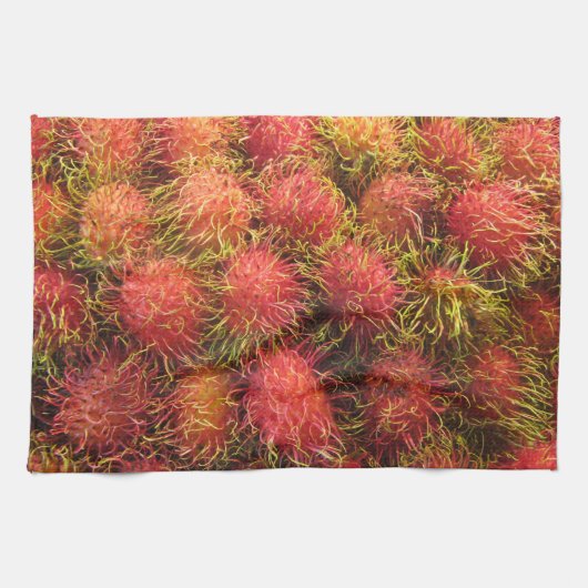 Rambutan-tropische Frucht Küchentuch (Horizontal)