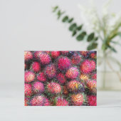 Rambutans Foto Postkarte (Stehend Vorderseite)