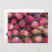 Rambutans Foto Postkarte (Vorne/Hinten)