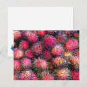 Rambutans Foto-Postkarte Postkarte (Vorne/Hinten)