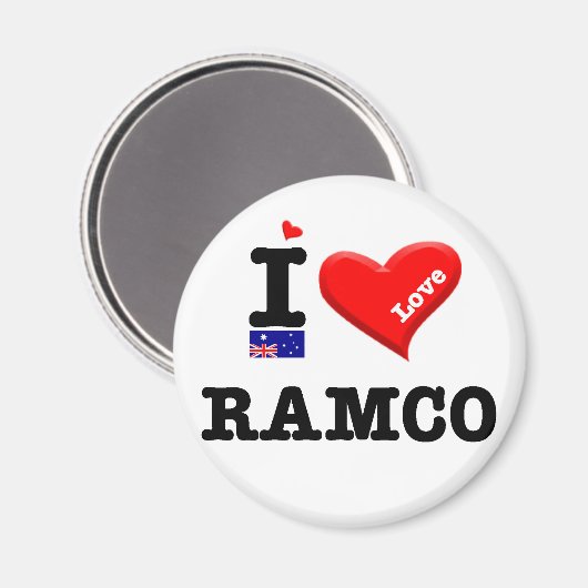 RAMCO - I-Liebe Magnet (Vorderseite/Rückseite)