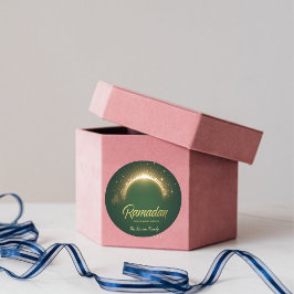 Ramdan Kareem Holiday Card Runder Aufkleber