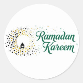 Ramdan Kareem Holiday Runder Aufkleber