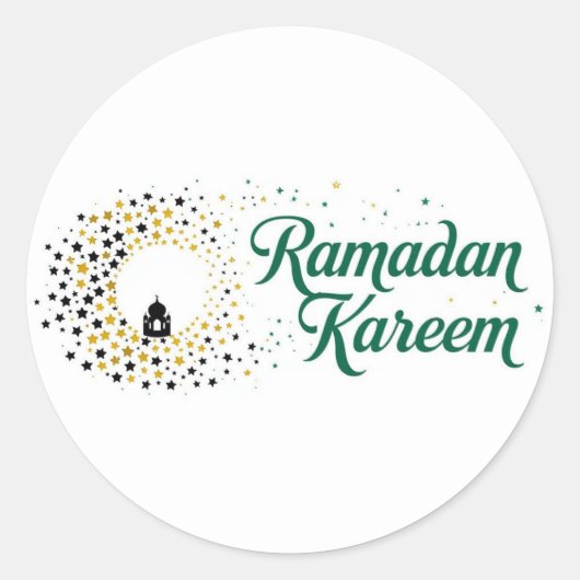 Ramdan Kareem Holiday Runder Aufkleber (Vorderseite)