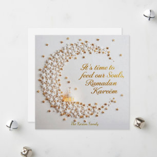 Ramdan Kareem Personalisierte Feiertag-Hilal-Karte Feiertagskarte