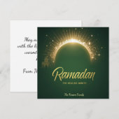 Ramdan Kareem personalisierte Feiertagskarte (Vorne/Hinten)