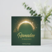 Ramdan Kareem personalisierte Feiertagskarte (Stehend Vorderseite)