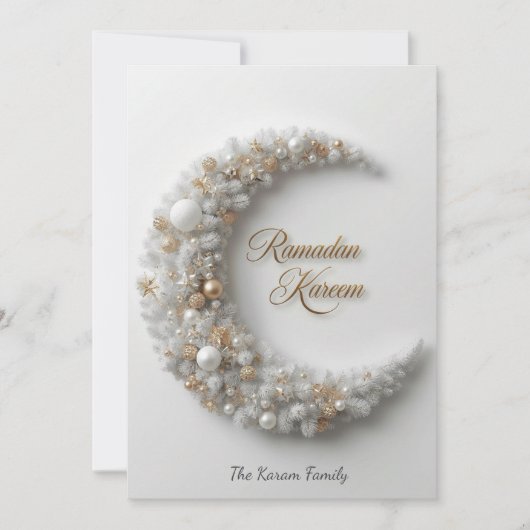 Ramdan Kareem personalisierte Feiertagskarte (Vorderseite)