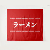 Ramen ラ Ō | 拉 麺 | ら あ め ん Wandteppich (Vorderseite (Horizontal))