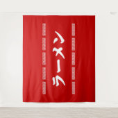 Ramen ラ Ō | 拉 麺 | ら あ め ん Wandteppich (Vorderseite)