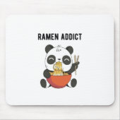 Ramen Addict Panda Bear | japanische Küche Geschen Mousepad (Vorne)