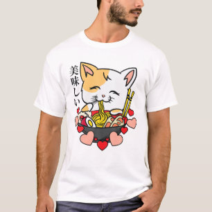 Ramen - Anime Cat - Manga Japanische Kultur Kunst T-Shirt
