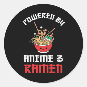 Ramen & Anime Lovers   Perfektes Geschenk Runder Aufkleber
