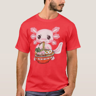 Ramen Axolotl Kawaii Anime japanische Kinder Teen T-Shirt