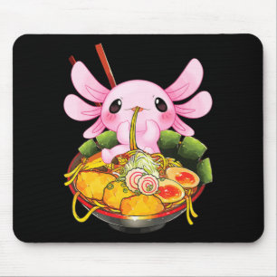 Ramen Axolotl Kawaii Anime Japanisches Lebensmitte Mousepad
