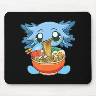 Ramen Axolotl Kawaii Anime Japanisches Lebensmitte Mousepad