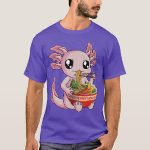 Ramen Axolotl Kawaii Anime Japanisches Lebensmitte T-Shirt