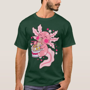 Ramen Axolotl Kawaii Niedlich Anime Otaku Japanisc T-Shirt