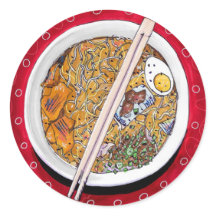 "Ramen Bowl" Rundaufkleber