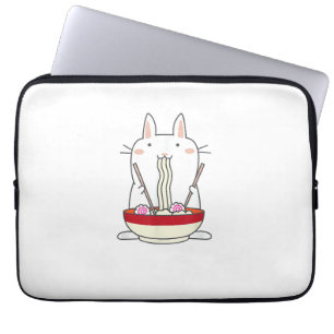 Ramen Bunny Japanese Noodles Kawaii Rabbit T-Shirt Laptopschutzhülle