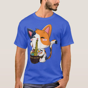 Ramen Cat Anime Bowl Kawaii Neko Japanisch1171 T-Shirt