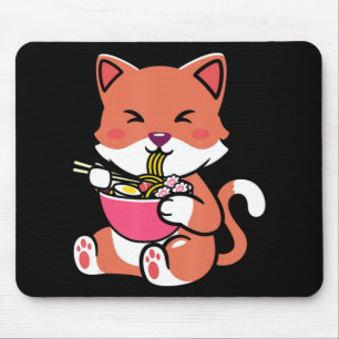Ramen Cat Anime Neko Gift Kawaii Teen Mousepad