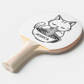 Ramen Cat – Awesome Kawaii Anime Personalized Tischtennis Schläger (Vorderseite)