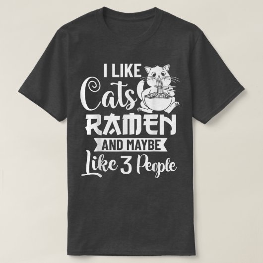 Ramen Cat Bowl Chicken Nudelsuppe Japanisch1179 T-Shirt (Design vorne)