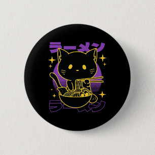 Ramen Cat Japanisch Button