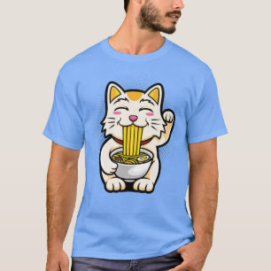 Ramen Cat Japanisches Anime Kawaii Girls Offiziell T-Shirt