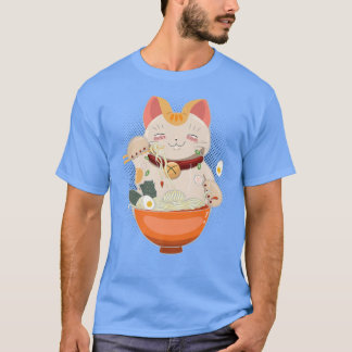 Ramen Cat Japanisches Anime Kawaii Girls Offiziell T-Shirt