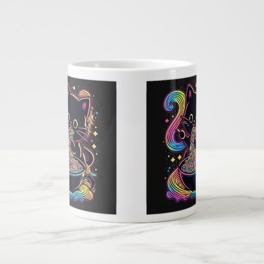 Ramen Cat Jumbo Tasse (Vorderseite)