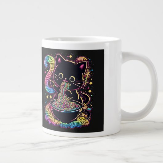 Ramen Cat Jumbo Tasse (Rechts)
