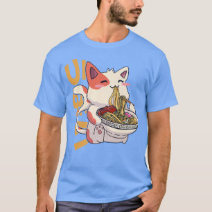 Ramen Cat Kawaii Anime Japanese Food Girls Officia T-Shirt