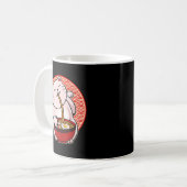 Ramen Cat Kawaii Anime Japanischer Lebensmittelhän Kaffeetasse (Vorderseite Links)