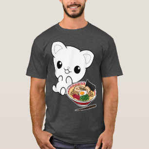 Ramen Cat Kawaii Anime Japanisches Essen T-Shirt