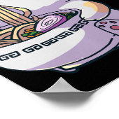 Ramen Cat Kawaii Anime Japanisches Geschenk Poster (Ecke)