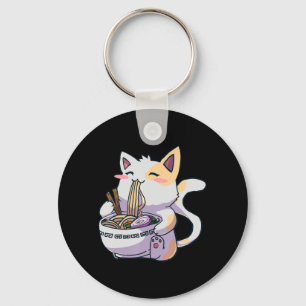 Ramen Cat Kawaii Anime Japanisches Geschenk Schlüsselanhänger