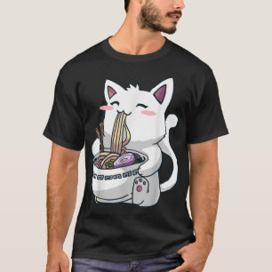 Ramen Cat Kawaii Anime Otaku T - Shirt