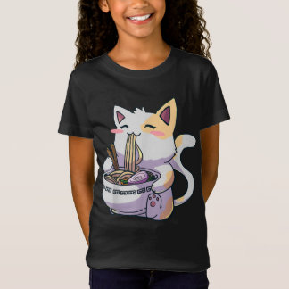 Ramen Cat Kawaii Anime T-Shirt Japanisch