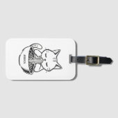Ramen Cat – Kawaii Japanese Anime Personalized Gepäckanhänger (Vorderseite (Horizontal))